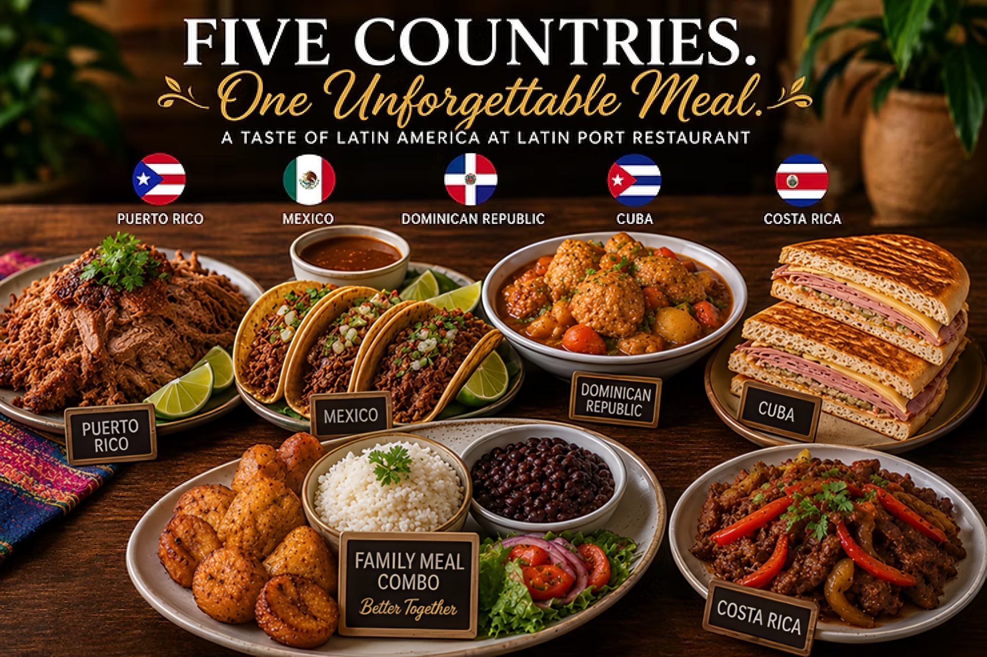 How to Experience Five Latin American Countries in One Meal at Latin Port Restaurant