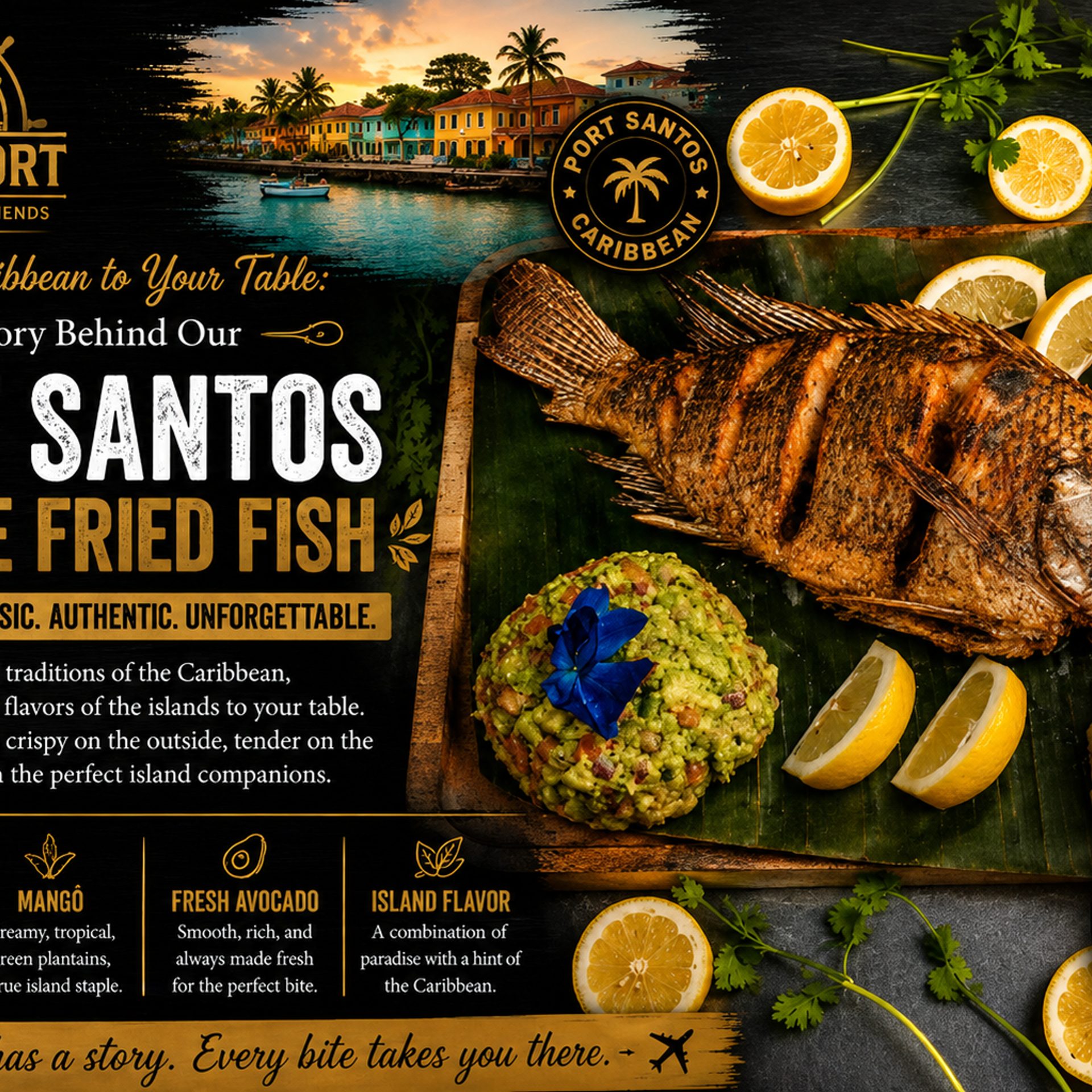 The Story Behind Our Port Santos – Whole Fried Fish with Mangú