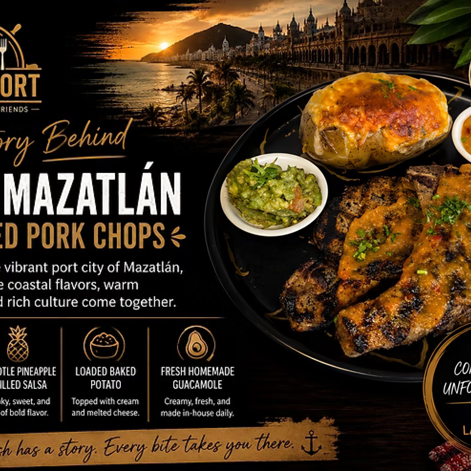 More Than a Name: The Story Behind the Port Mazatlán Grilled Pork Chops