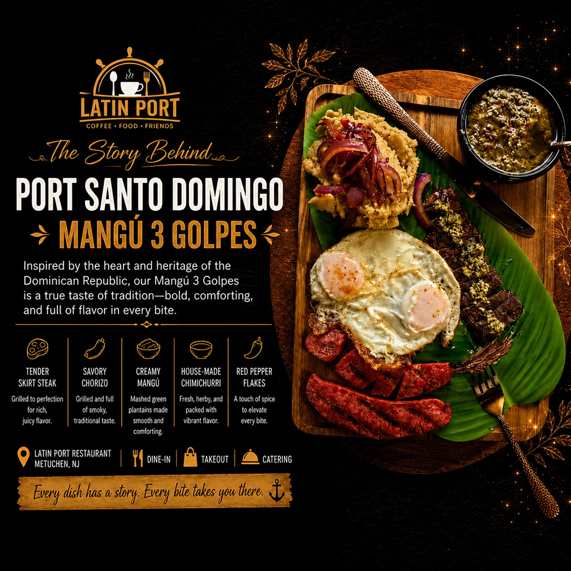 More Than a Name: The Story Behind Our Port Santo Domingo – Mangú con 3 Golpes