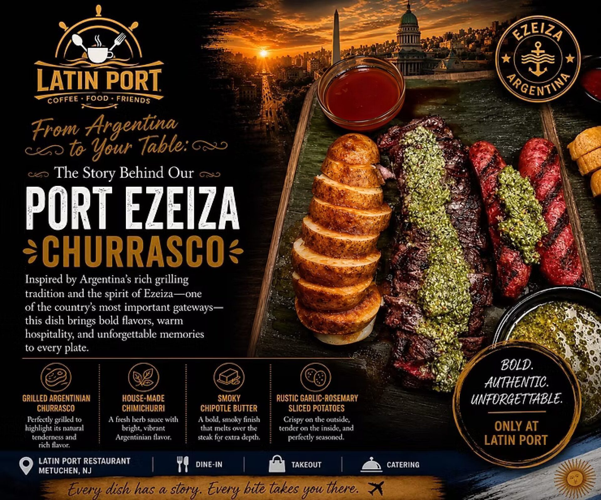 From Argentina to Your Table: The Story Behind Our Port Ezeiza Churrasco