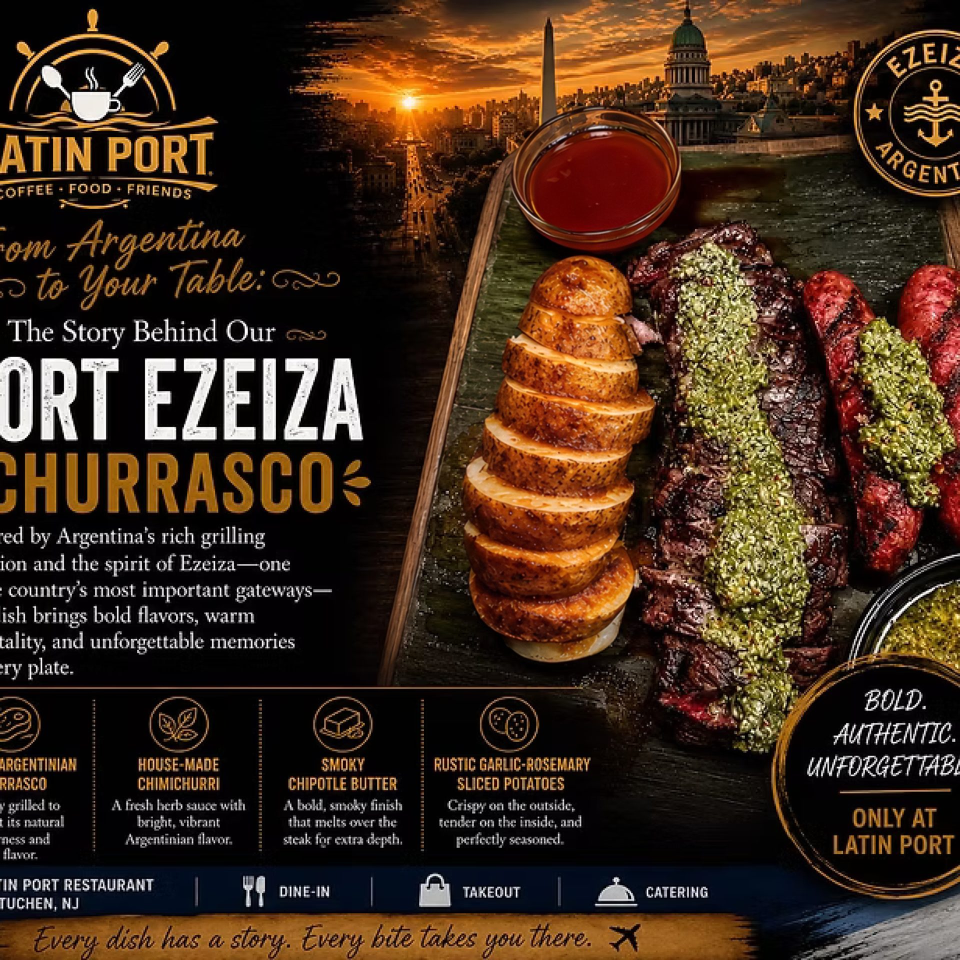From Argentina to Your Table: The Story Behind Our Port Ezeiza Churrasco