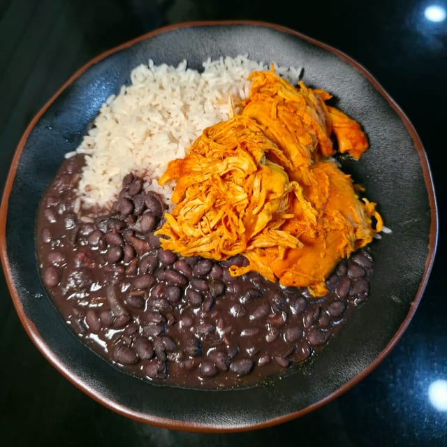 Tinga Chicken Over Rice.