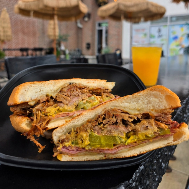 Pernil Pork Sandwich.