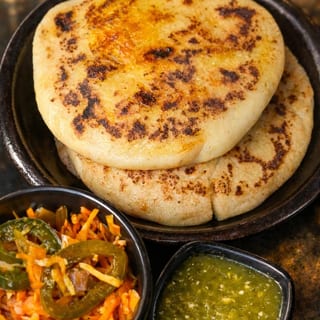 2 Salvadoran Pupusas