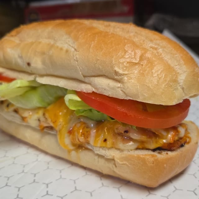 Tinga Chicken Sandwich.