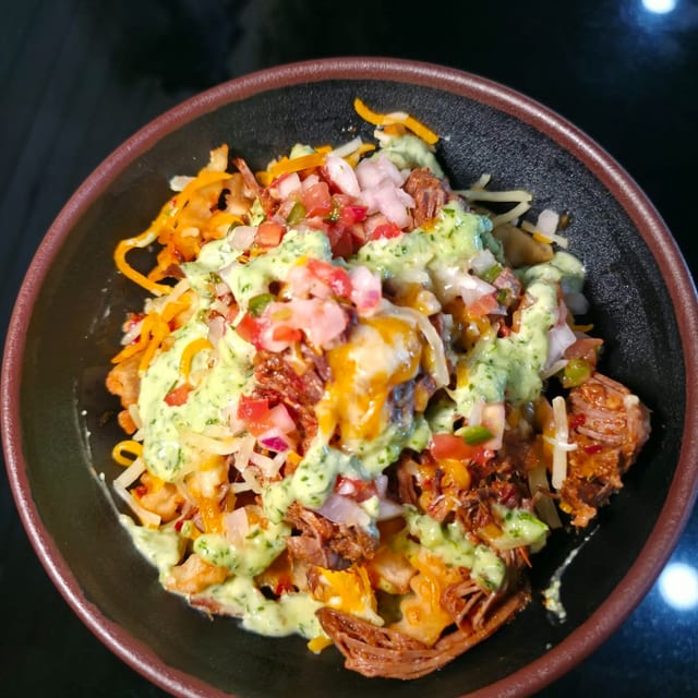 Birria Beef over Fries.