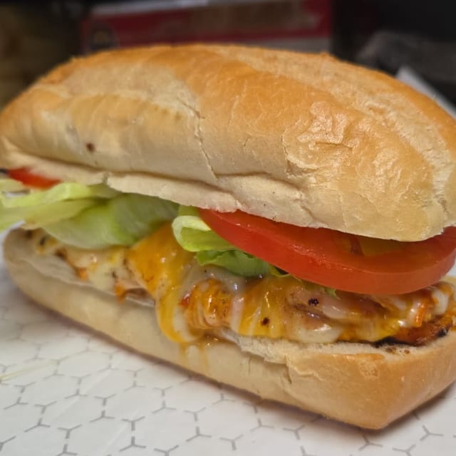 Tinga Chicken Sandwich.