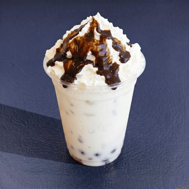 Bubble Vanilla Iced Latte.